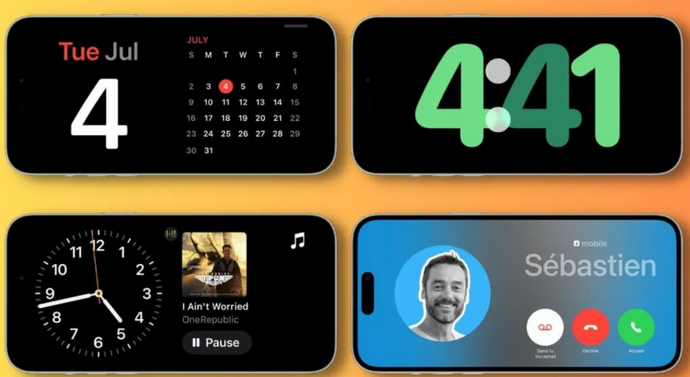 牟定苹果手机维修分享iOS17横屏充电待机显示有什么好处 