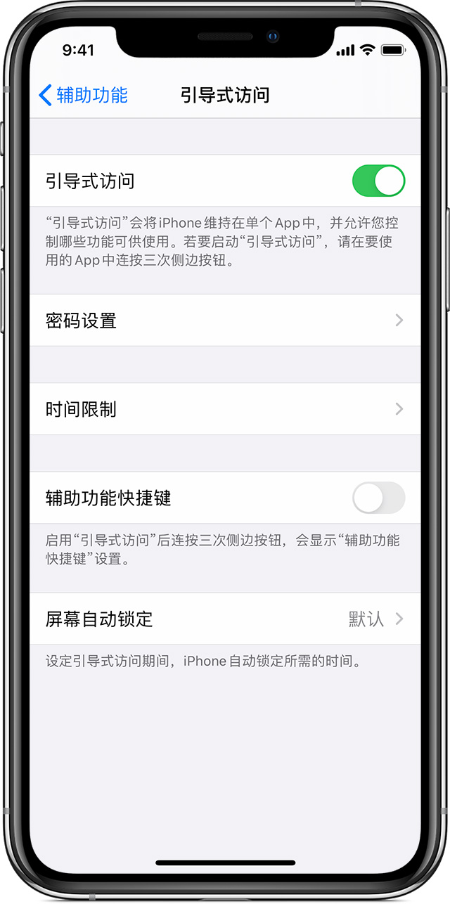 牟定苹果手机维修分享如何在 iPhone 上退出引导式访问 