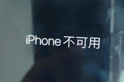 牟定苹果服务网点分享锁屏界面显示“iPhone 不可用”如何解决 