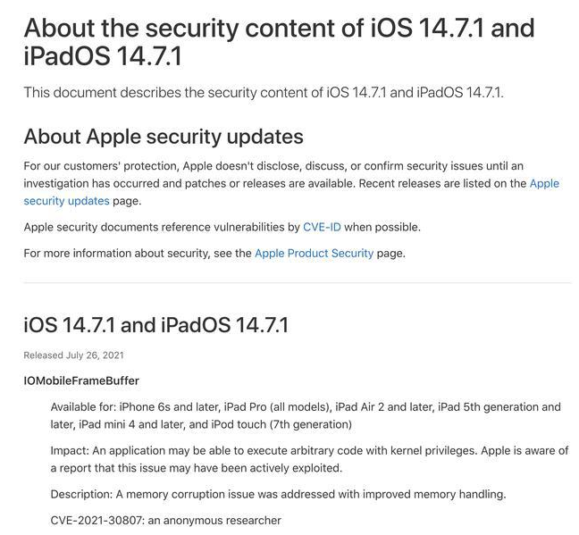 牟定苹果手机维修分享iOS 14.7.1 正式版更新内容及升级方法 